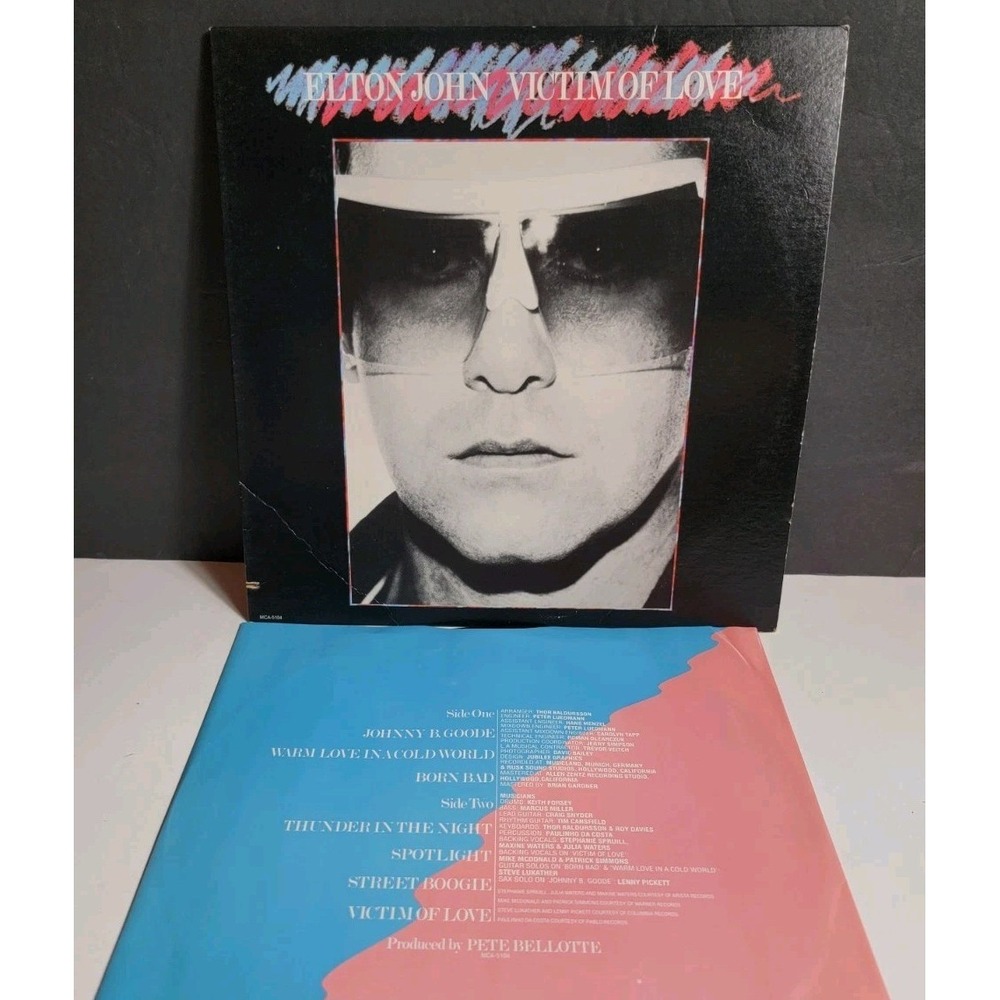 Elton John-Victim‎ Of Love 1979  Vinyl Record MCA Records MCA-5104